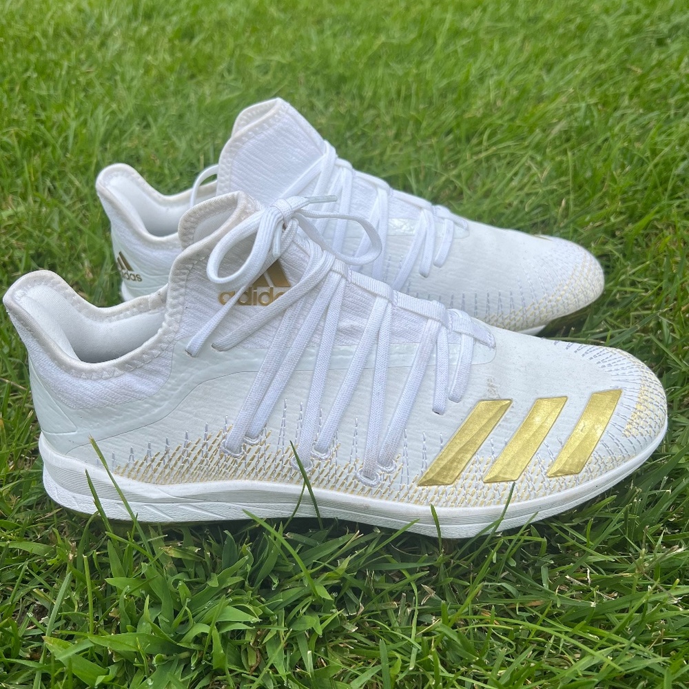 Adidas Mens Afterburner 6 Gold Baseball Cleats